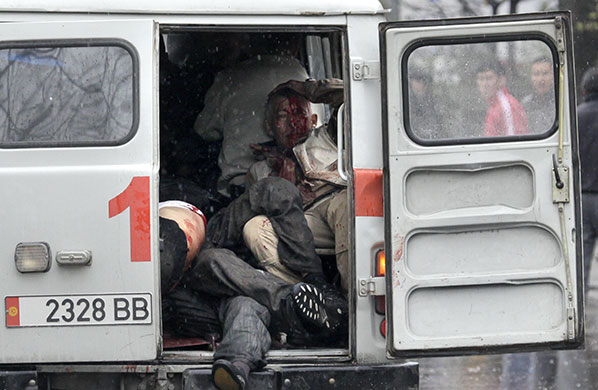 Kyrgyzstan riots: Anti Government Protests in Bishkek, Kyrgyzstan