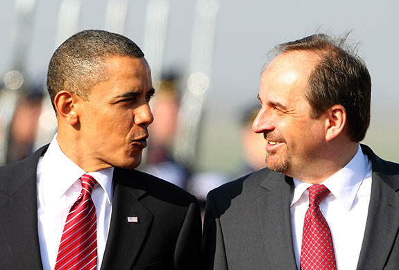 START treaty: President Obama arrives in Prague for Russian-US nuclear arms control pact