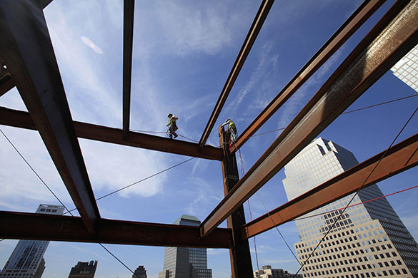 24hours: Construction at the Freedom Tower at ground zero, New York