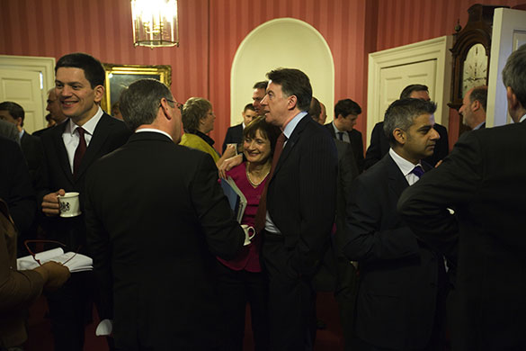 Martin Argles: Cabinet members gather in the ante room to the cabinet room