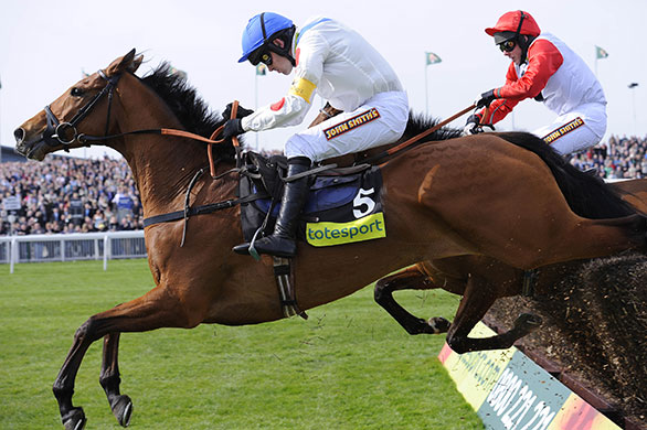 Grand National day one: Ruby Walsh wins the Totesport Bowl chase on What a Friend