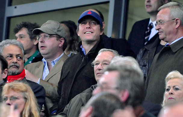 Fulham: British actor Grant smiles