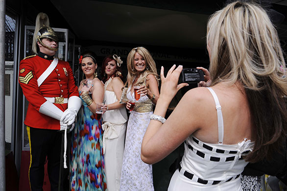 Grand National: Ladies Day at the Grand National in Aintree, Liverpool