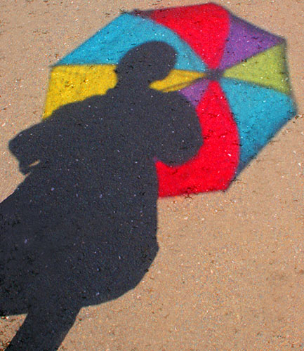 In Pictures: colour: umbrella shadow