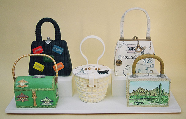 Food Sculptures: Rachel Mount Cake - 'Vintage Handbag Collection'
