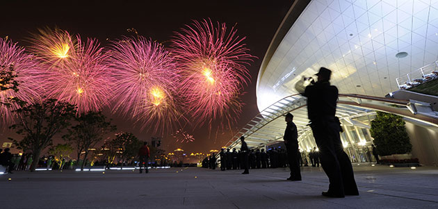 24 Hours in Pics: Fireworks during the opening ceremony of the World Expo in Shanghai