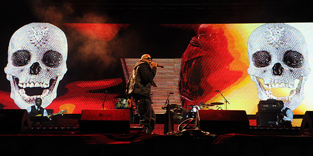 Glastonbury at 40:  Jay-Z performs at the 2008 Glastonbury Festival
