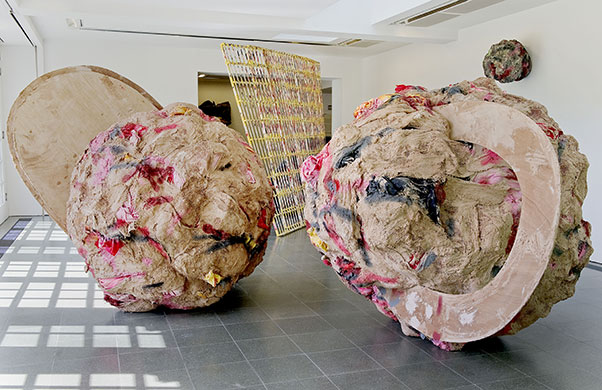 Barlow and Baghramian: Untitled: Double Act (2010) by Phyllida Barlow 