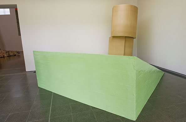 Barlow and Baghramian: Untitled: Ramp/Drums (2010) by Phyllida Barlow