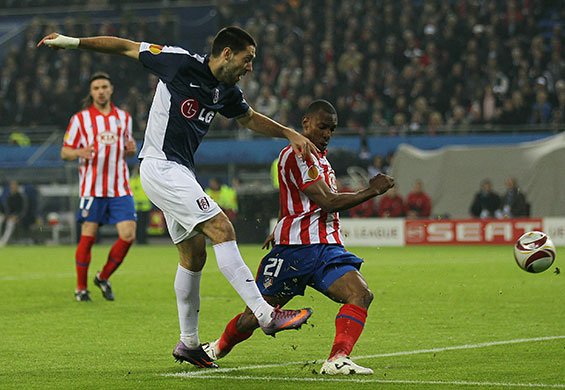 Europa League Final: Chris Dempsey shoots 