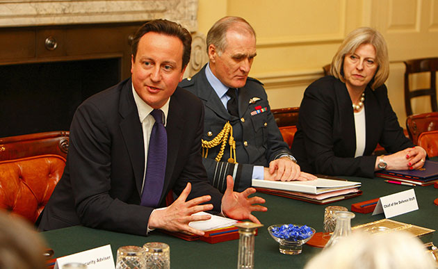 Downing street: Prime Minister David Cameron chairs the the National Security Council