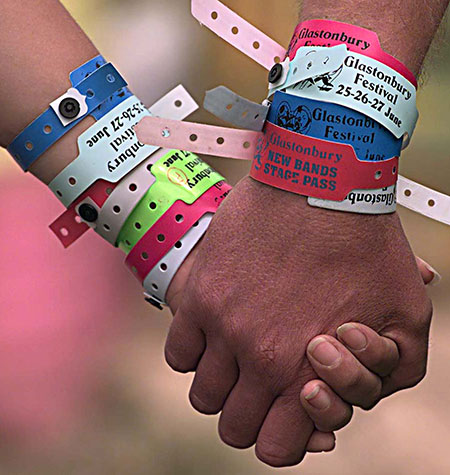 Glastonbury at 40: Glastonbury festival : A pair of festival-goers