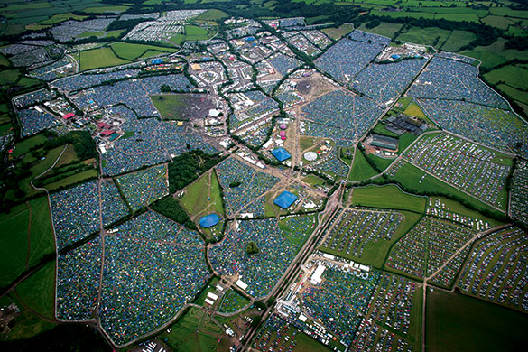 Glastonbury at 40: Aerial Glastonbury