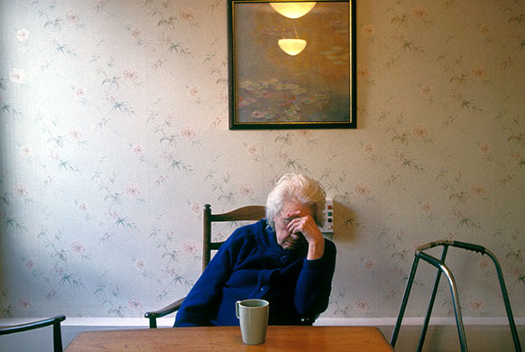 week in business: Elderly female resident of residential home for the elderly