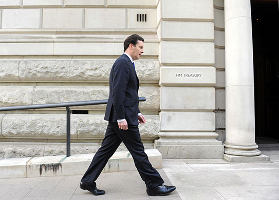 week in business: Britain's new Chancellor George Osborne arrives at the Treasury