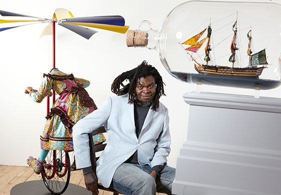 Yinka Shonibare: Yinka Shonibare photographed in his London studio