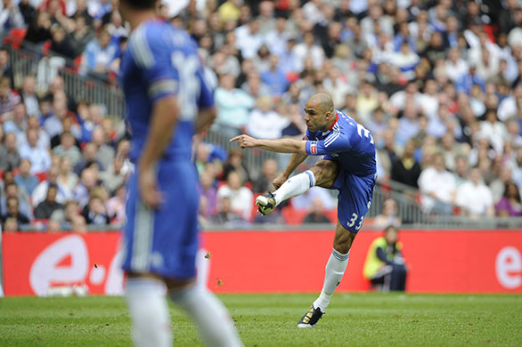 FA Cup Final: Alex cracks a shot at goal