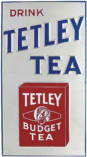 art nouveau poster: tetley tea