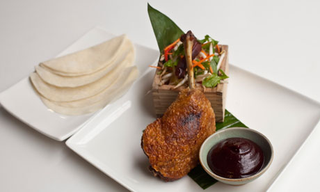 Crispy duck pancakes