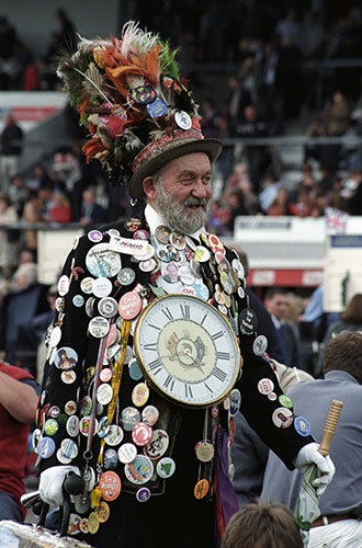 Epsom fashion: Mr Mario at Epsom Derby
