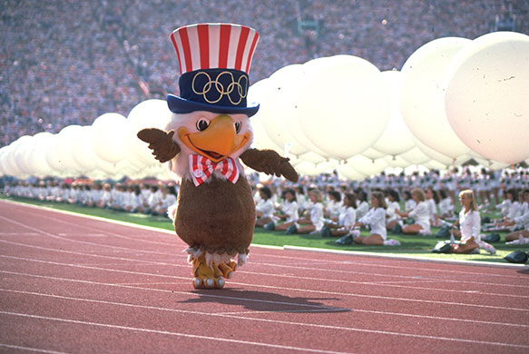 Olympic mascots: 1984 - Los Angeles, USA Sam the eagle olympic mascot