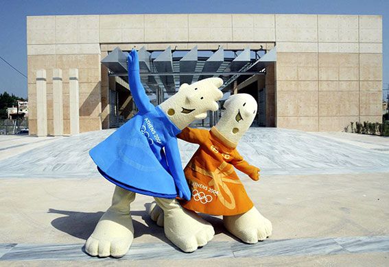 Olympic mascots: 2004 - Athens, Greece: Phevos and Athena olympic mascots