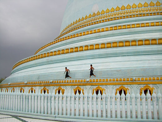 In pictures: curves: pagoda in Burma