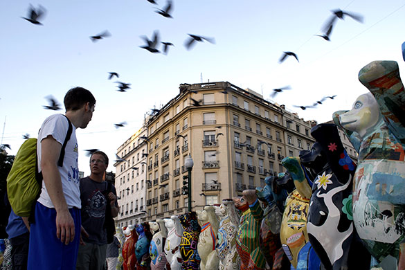 Global animal sculptures: United Buddy Bears in Buenos Aires