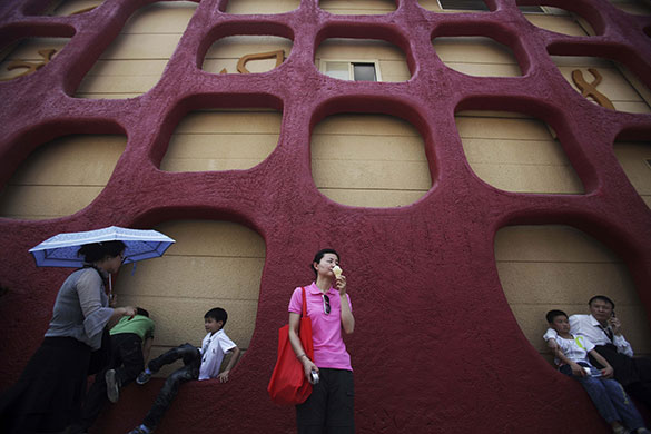 24 hours in pictures: Shanghai, China: The Turkey Pavilion at the World Expo site