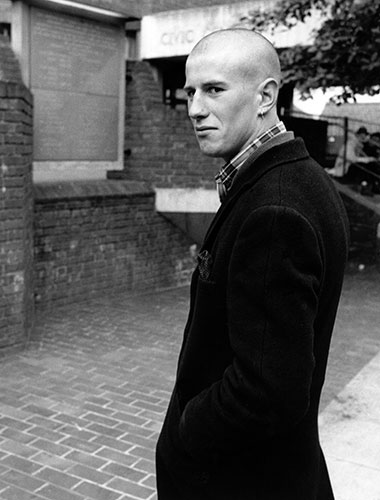 PYMCA: 1980: A Skinhead wearing a 'donkey jacket' overcoat, Coventry