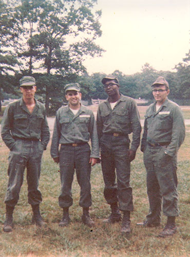 Craig Venter: Craig Venter (left) at counter-insurgency school
