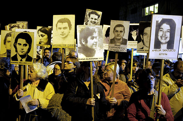 24 hours in pictures: Montevideo, Uruguay: People march to demand justice for their loved ones