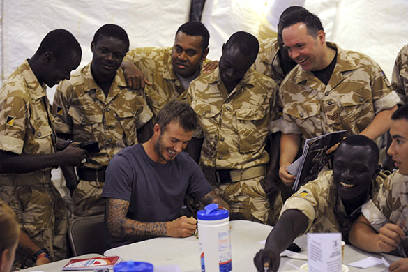 David Beckham: David Beckham in Afghanistan