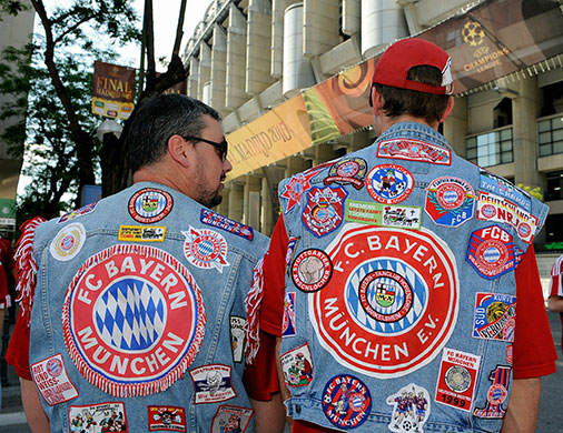 Champions League Final: Bayern fans show off their natty sleeveless jackets 