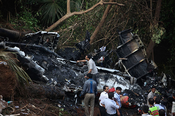Air India plane crash: Officials investigate the scene of Air India plane carsh