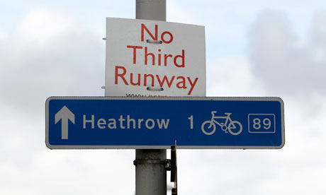 heathrow airport signs. runway at Heathrow airport