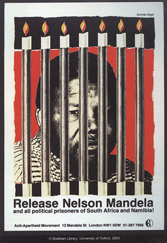 Protest posters: Release Nelson Mandela poster