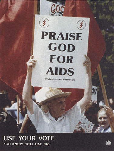 Protest posters: Praise God, Ministry of Sound poster