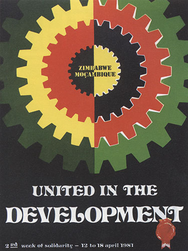 Protest posters: United In Development poster