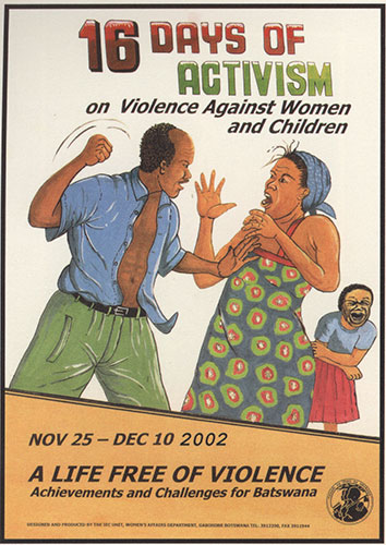Protest posters: 16 Days of Activism poster