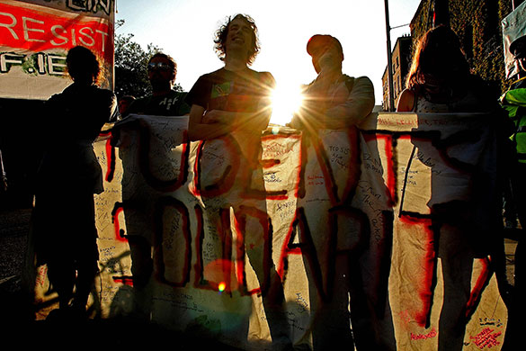 24 hours in pictures: Dublin, Ireland: Protestors against Government cut-backs