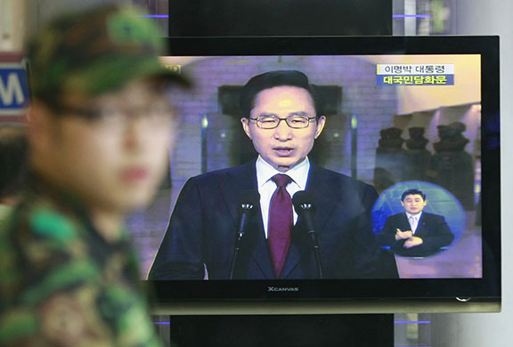 Korea crisis: President Lee Myung-bak of South Korea