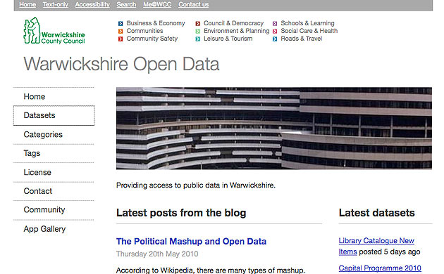 Warwickshire open data
