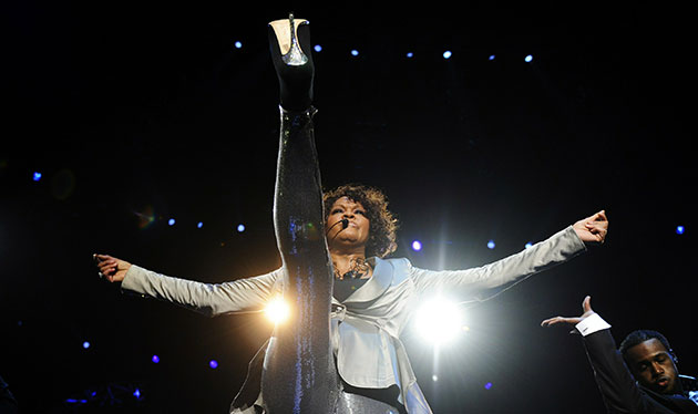 24 hours in pictures: Oberhausen, German: Whitney Houston performs on stage 
