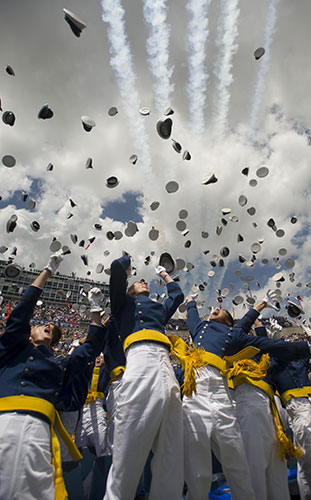 24 hours in pictures: us air force academy graduation