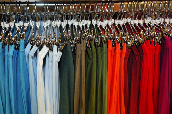 Week in Business: Clothes on display in an American Apparel shop