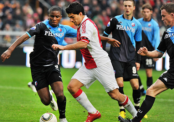 Transfers Gallery: Ajax Amsterdam player Luis Suarez (C) vi
