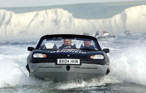Channel crossings: 2004: Sir Richard Branson with Neil Jenkins in an Aquada