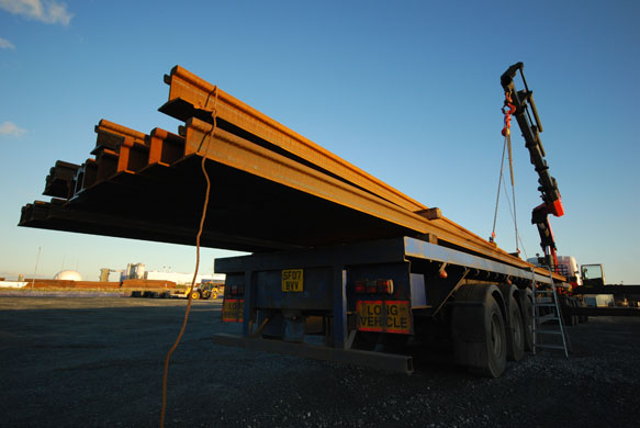 Tram - Princes Street: The first tram tracks arrive in Leith.