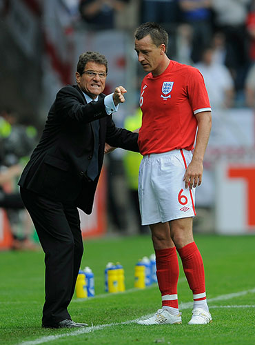England v Japan friendly: Fabio Capello talks to John Terry